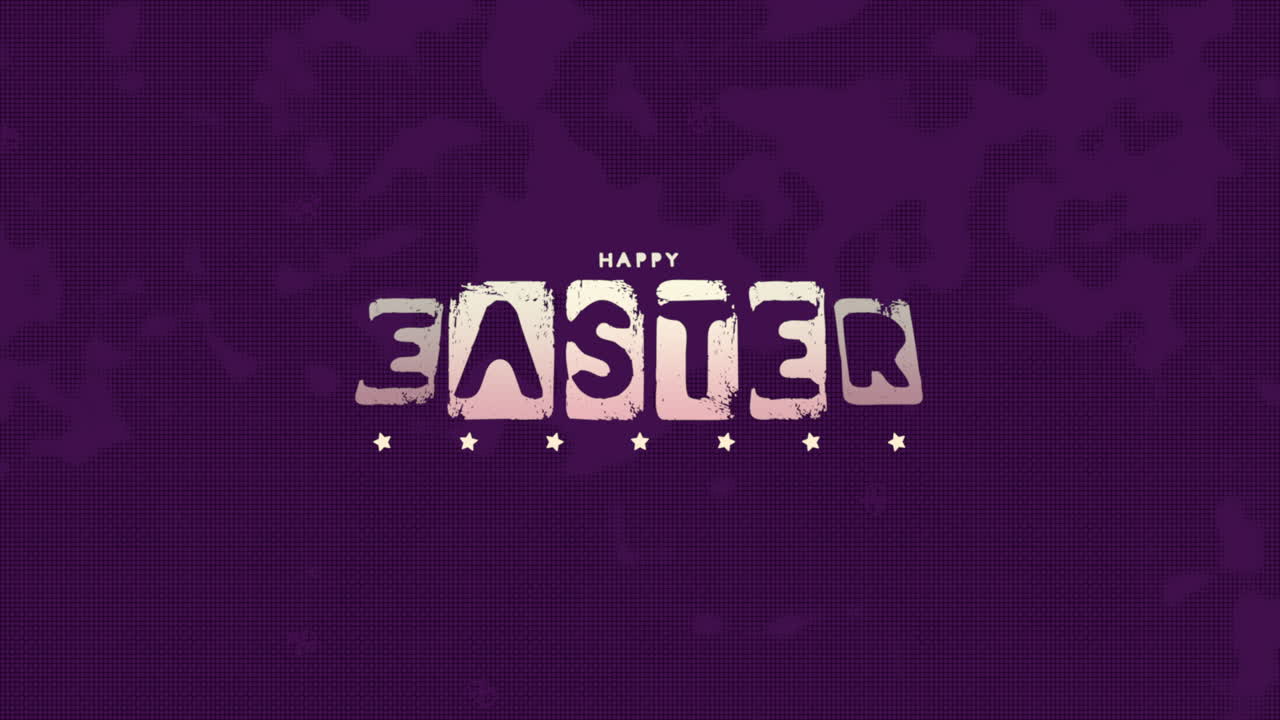 Buona Pasqua su texture grunge viola