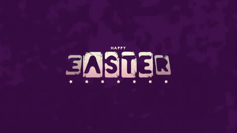 Happy-Easter-on-purple-grunge-texture