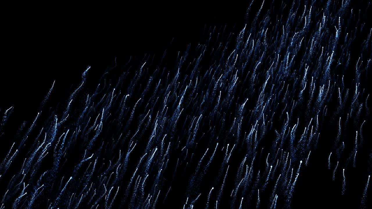 파란 먼지 입자 추상적인 빛 보케 모션 제목 영화적 배경 루프