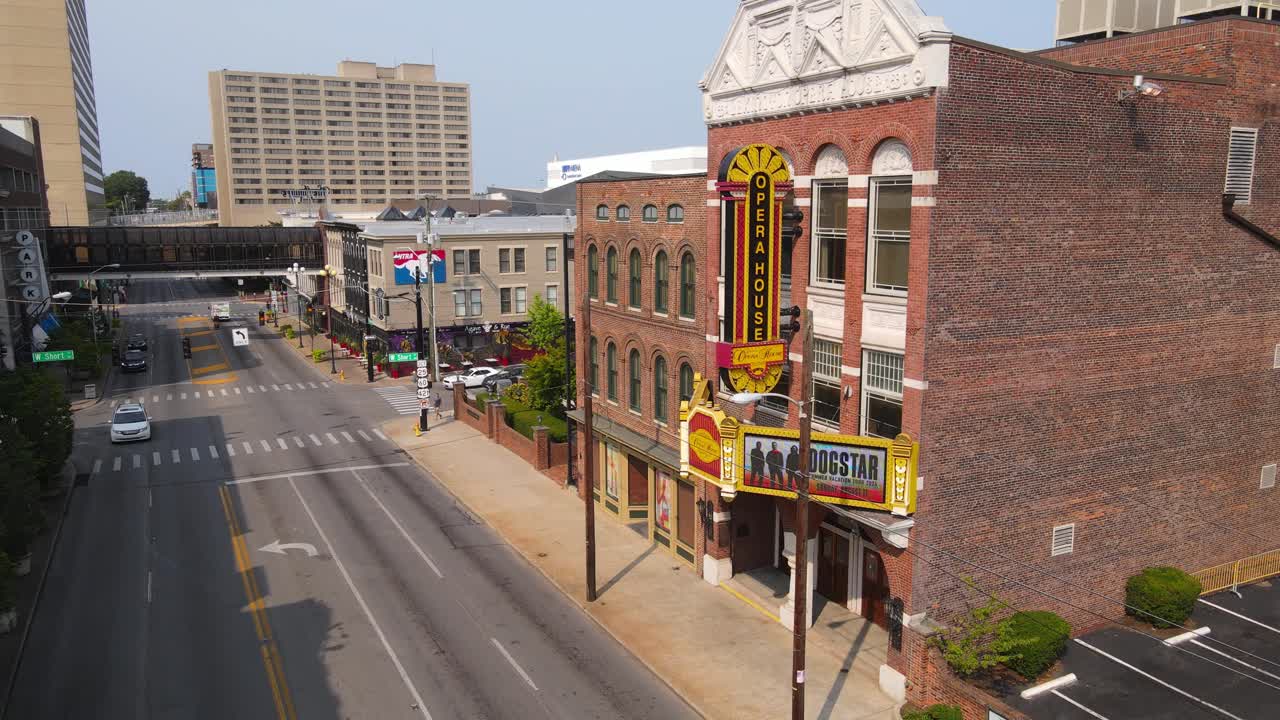 Aerial View of the Orpheum Theatre in Memphis, Tennessee