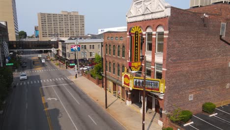 aerial view of the orpheum theatre in memphis, tennessee