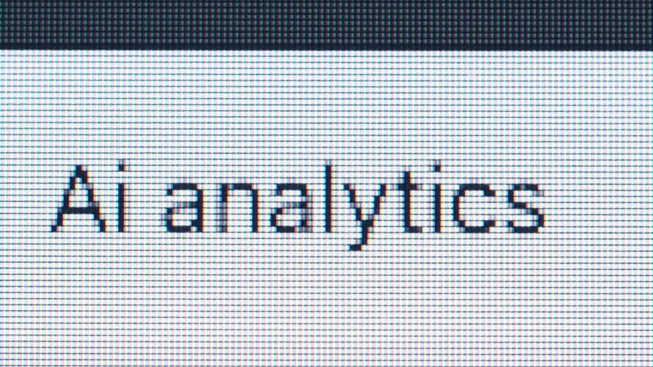AI analytics on screen