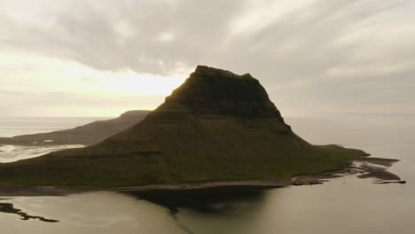 cinematic sunset at the iconic snaefellsnes peninsula in iceland