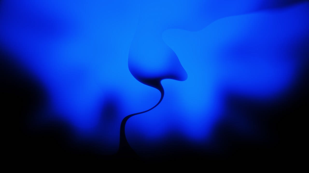Disegno astratto del fluido blu