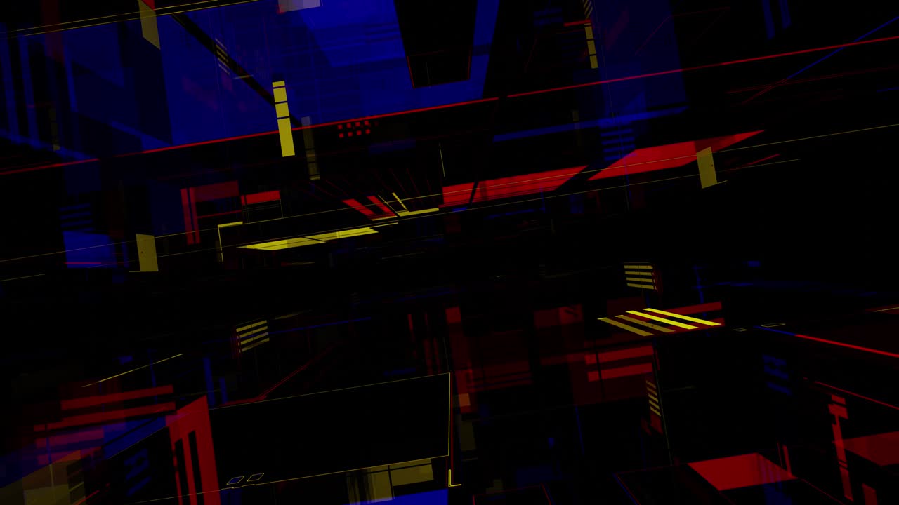 Bright festive animation of the movement of various figures flashing to the beat of the music. VJ Loop animation for concerts and holidays, music videos and shows.