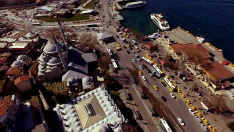 vista aérea del bósforo de estambul