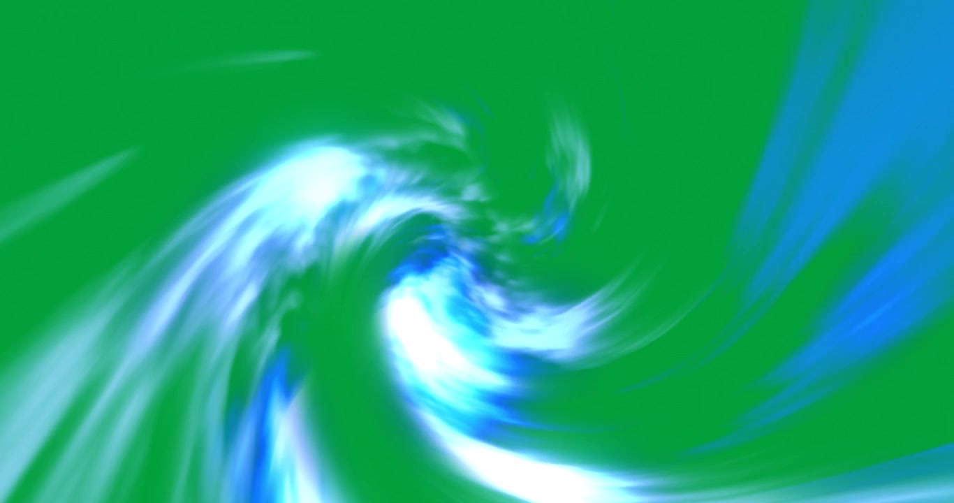 Animation of glowing blue light wave moving on transparent background