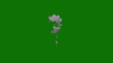 smoke animation on green screen