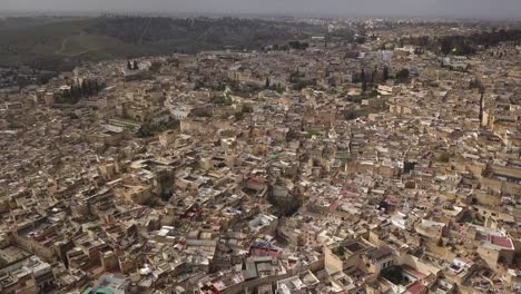 aerial: old medina in fez