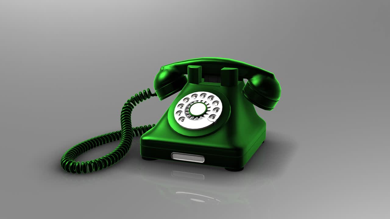 녹색 전화번호 - 회전