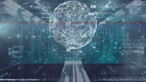 animation of data processing over computer servers