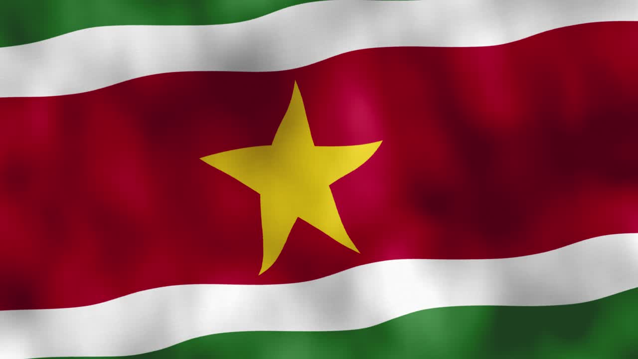 Surinams flag vajer i vinden
