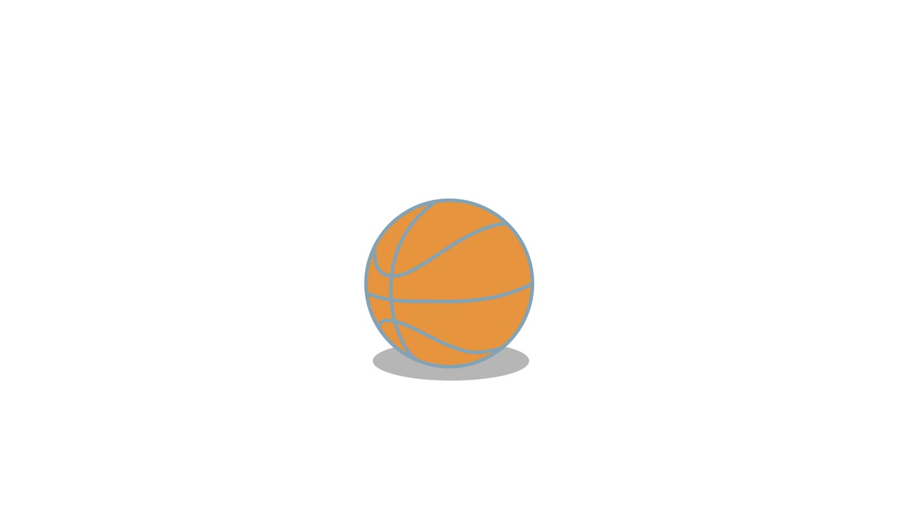 basketball. waiting for download. 4K video illustration.