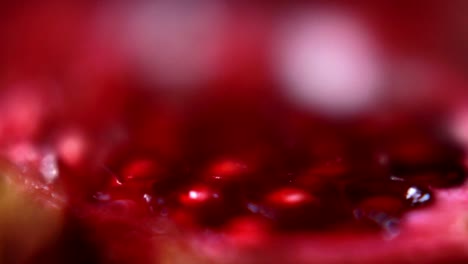 macro close-up of pomegranate fruit seeds-1