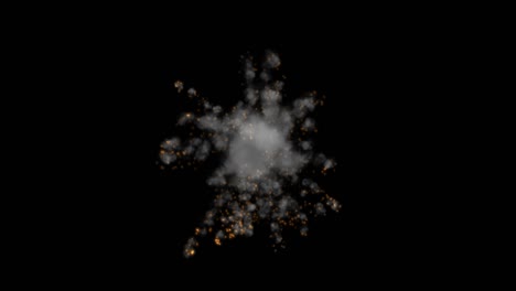 Fireworks elements animation set . 4K Resolution
