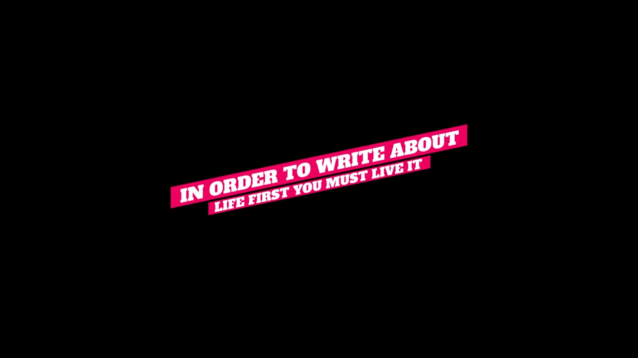 Animated Quote About Writing and Living Life