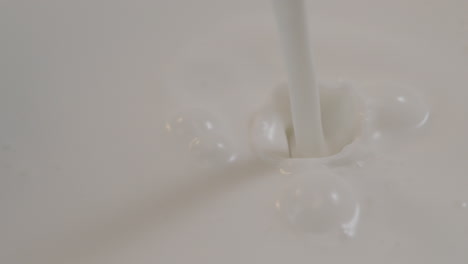 milk being poured into milk