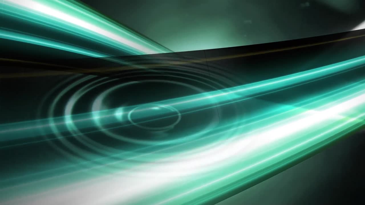 animación de una gota de agua sobre líneas azules sobre fondo negro.