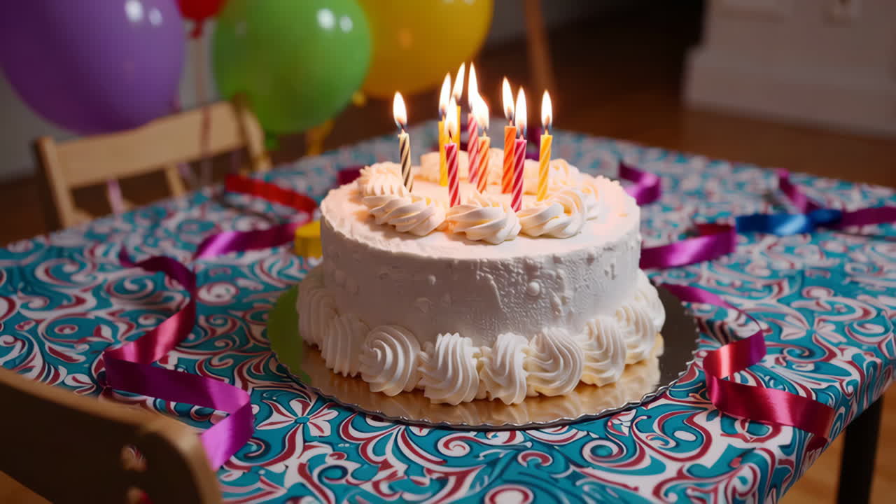 pastel de cumpleaños con velas