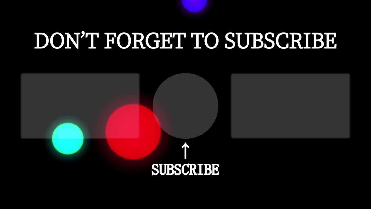 esfera de bola colorida tarjeta de finalización pantalla de finalización gráficos de movimiento