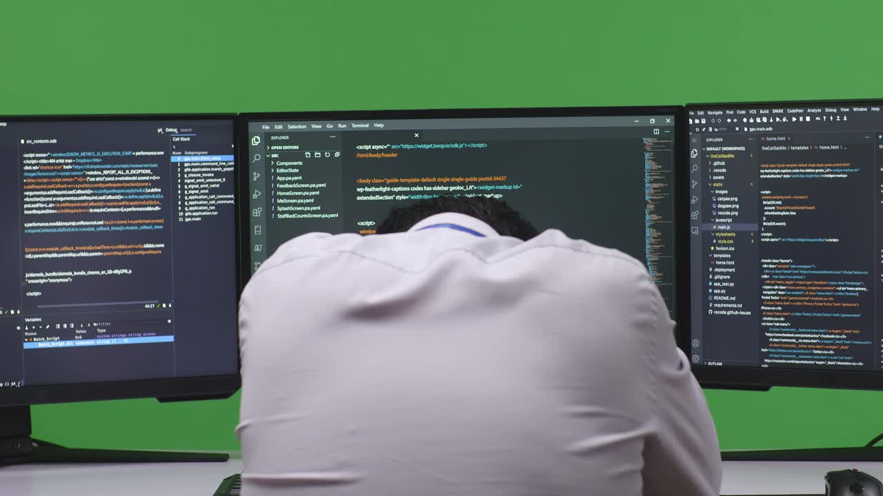 Programmer Focused on Code