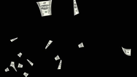 4k loop background of money falling dollars financial win us usa american currency tax make it rain
