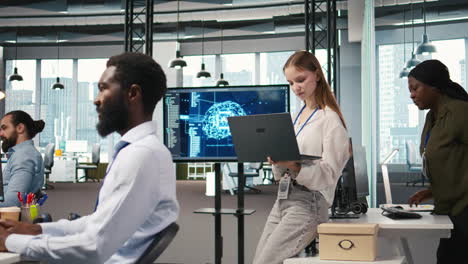 junior developer utilizing artificial intelligence to optimize performance