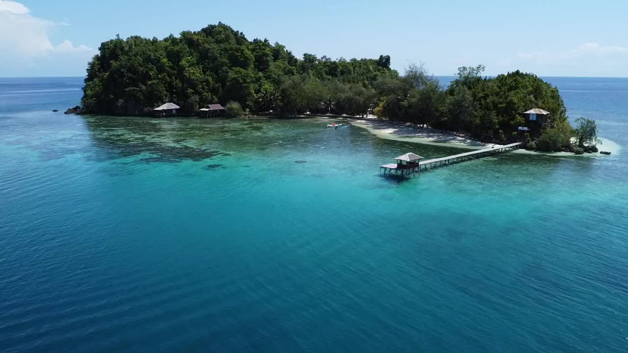 Beautifull crystal clear waters island Indonesia