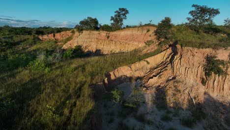 aereial drone view of bolivia jungle countryside near santa cruz 4k high resolution