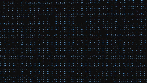 Mesmerizing grid pattern of blue dots on black background