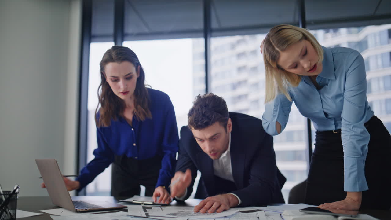 Business team collaborating in office
