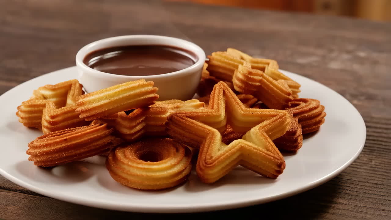Churros with Chocolate Dipping Sauce