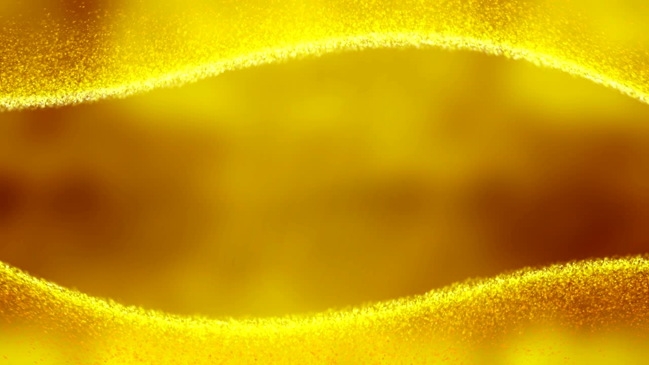 반이는 입자와 함께 황금 파동 프레임 비디오