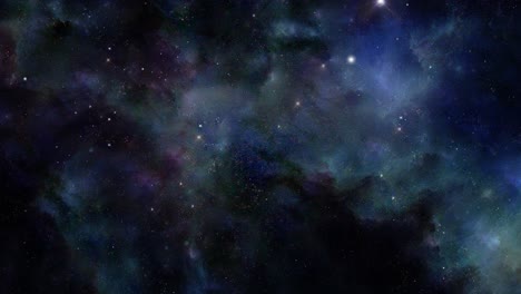 vista de la nebulosa llena de estrellas, el universo