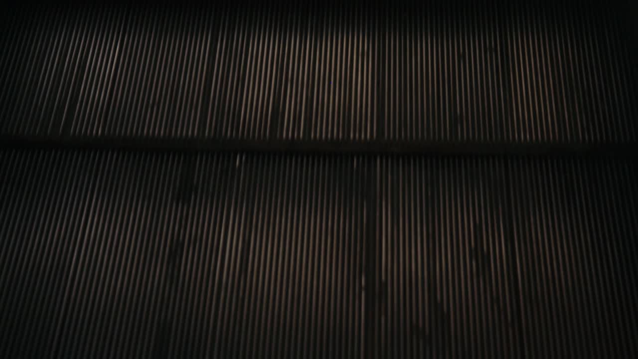 Dark Metal Escalator Steps Texture Background
