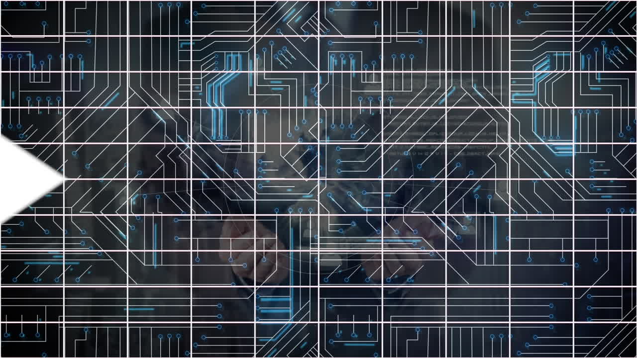 Animation of arrows over network of connections