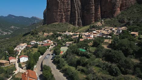 colossal conglomerate cliffs are located near the village of riglos