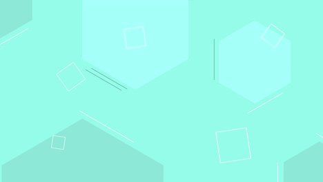 dynamic looped cyan shape background.