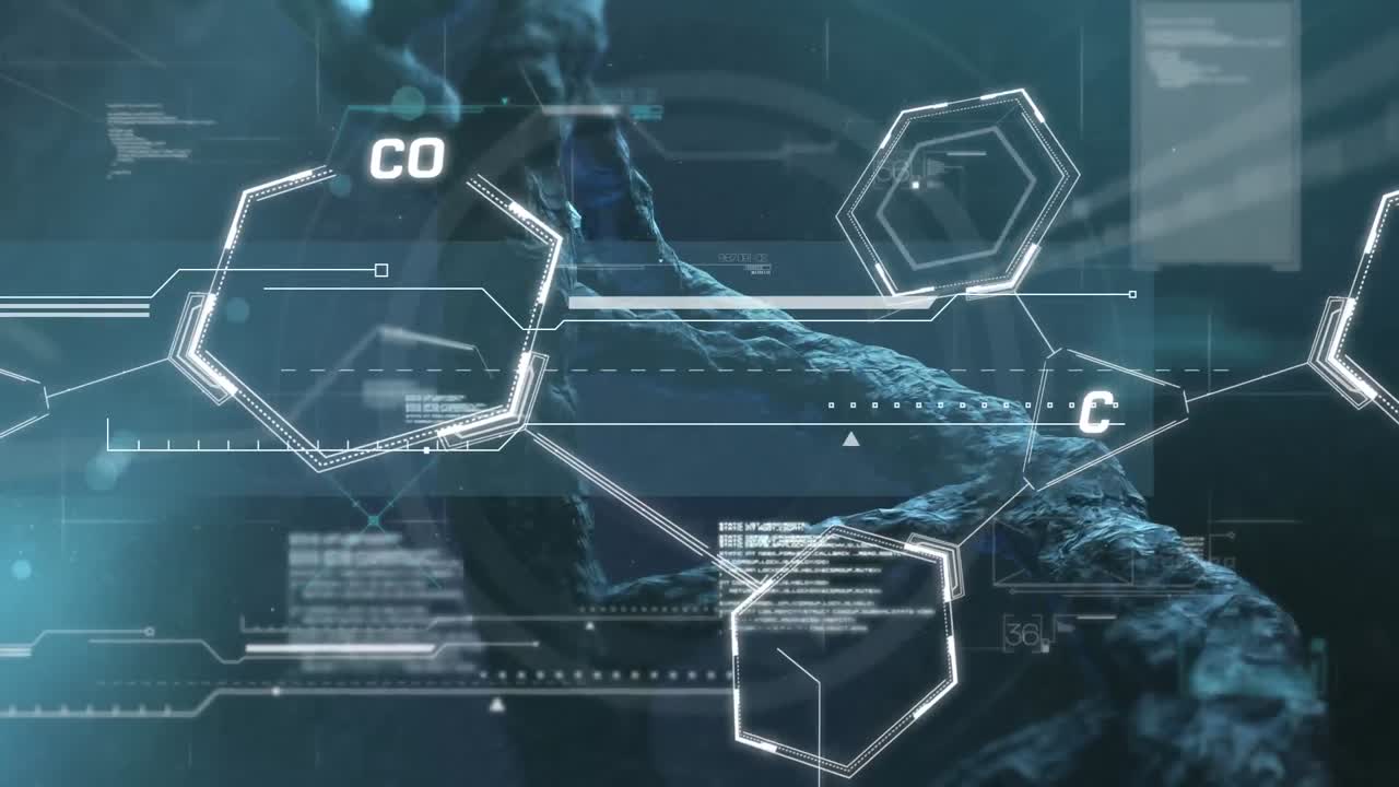 디지털 락과 트럭 모델을 통해 연결 네트워크의 애니메이션과 데이터 처리를