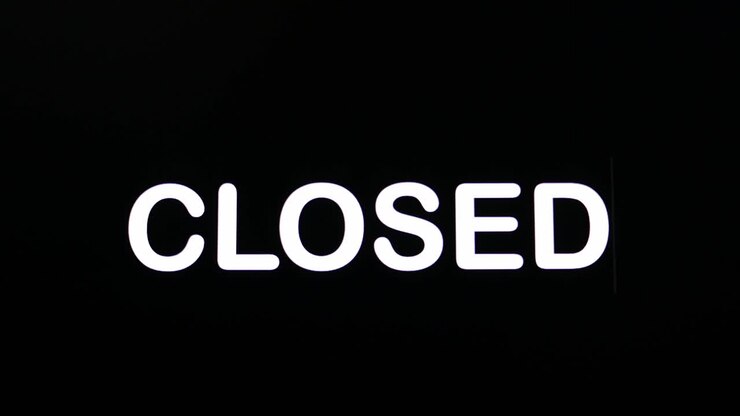 Typing some letters in boldface and upper case to form the word closed
