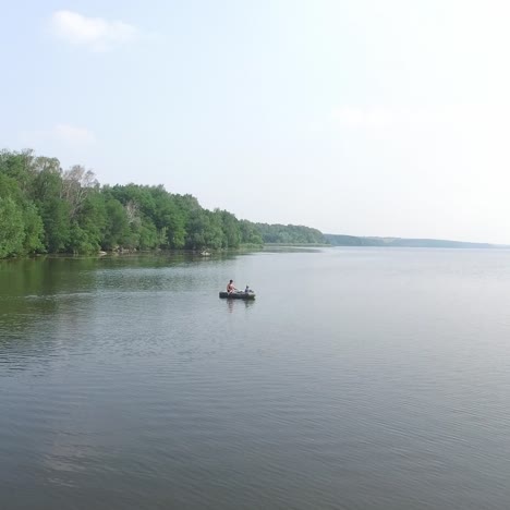 woman and boy in the boat