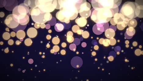 animation flying and motion abstract particles and round bokeh 15