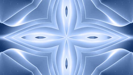 3d abstract shape like star or flower, symmetrical structure of black blue velvet material interspersed with sequins, smoothly cyclical changes shapes. stylish soft matte background, smooth animation.