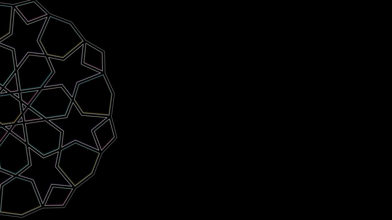 ramadán trasfondo islámico - 4k ramadán islámico - formas geométricas - (loopable) -
