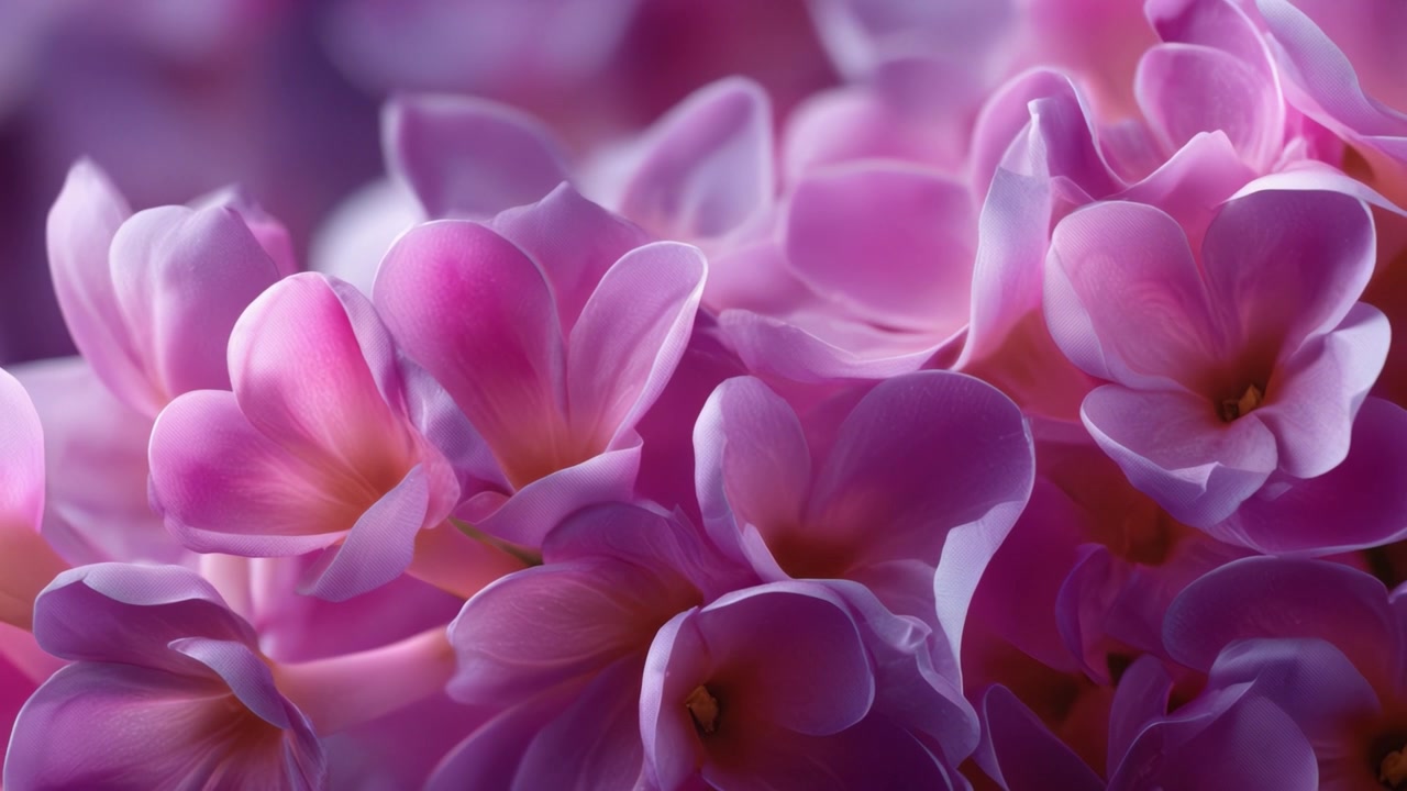 Una vista ravvicinata di vivaci fiori rosa che mostrano i loro petali delicati e la loro straordinaria bellezza, perfetti per gli appassionati di fiori e gli amanti della natura.