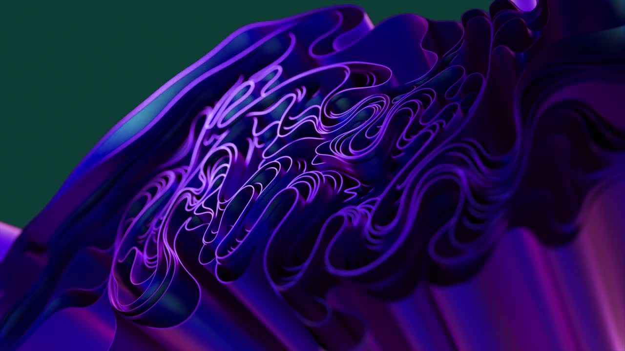 Abstract Purple and Blue Flowing Design