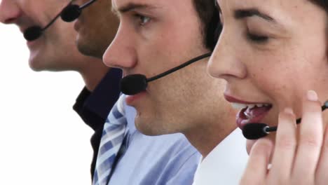 Concentrated-business-people-working-in-a-callcenter