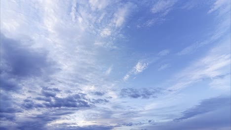 dark clouds disappear. cloudscape time lapse