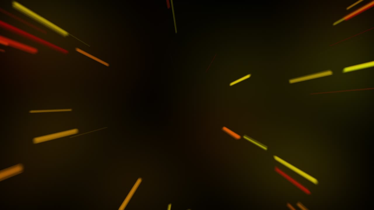 Yellow and red speed lines.