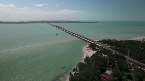 The view of Campeche beach